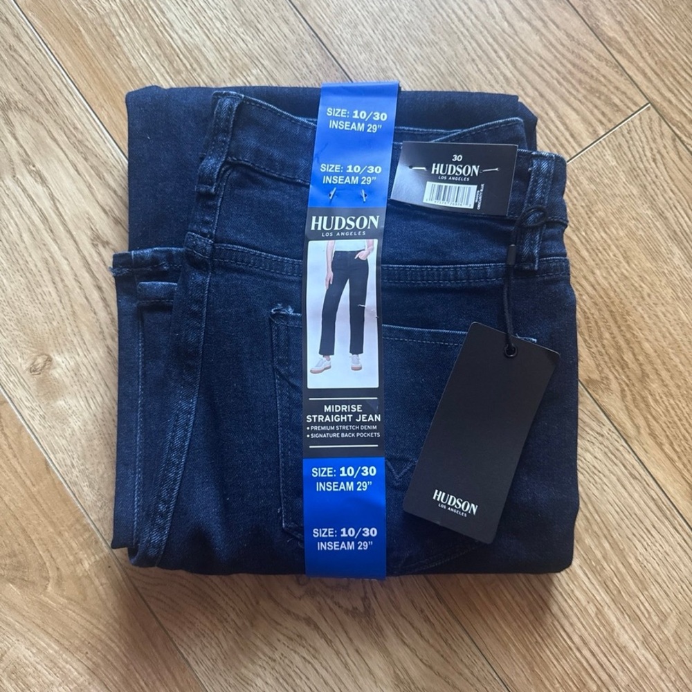 Hudson Women’s Midrise Straight Jeans Size 10